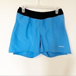 Patagonia blue shorts comfortable elastic waistband lined women’s medium